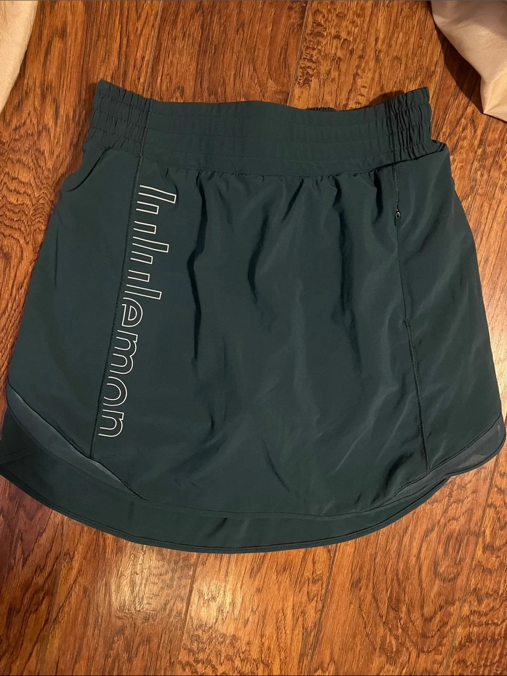 lululemon athletica Green Jasper Athletic Skort with Side Logo- Long